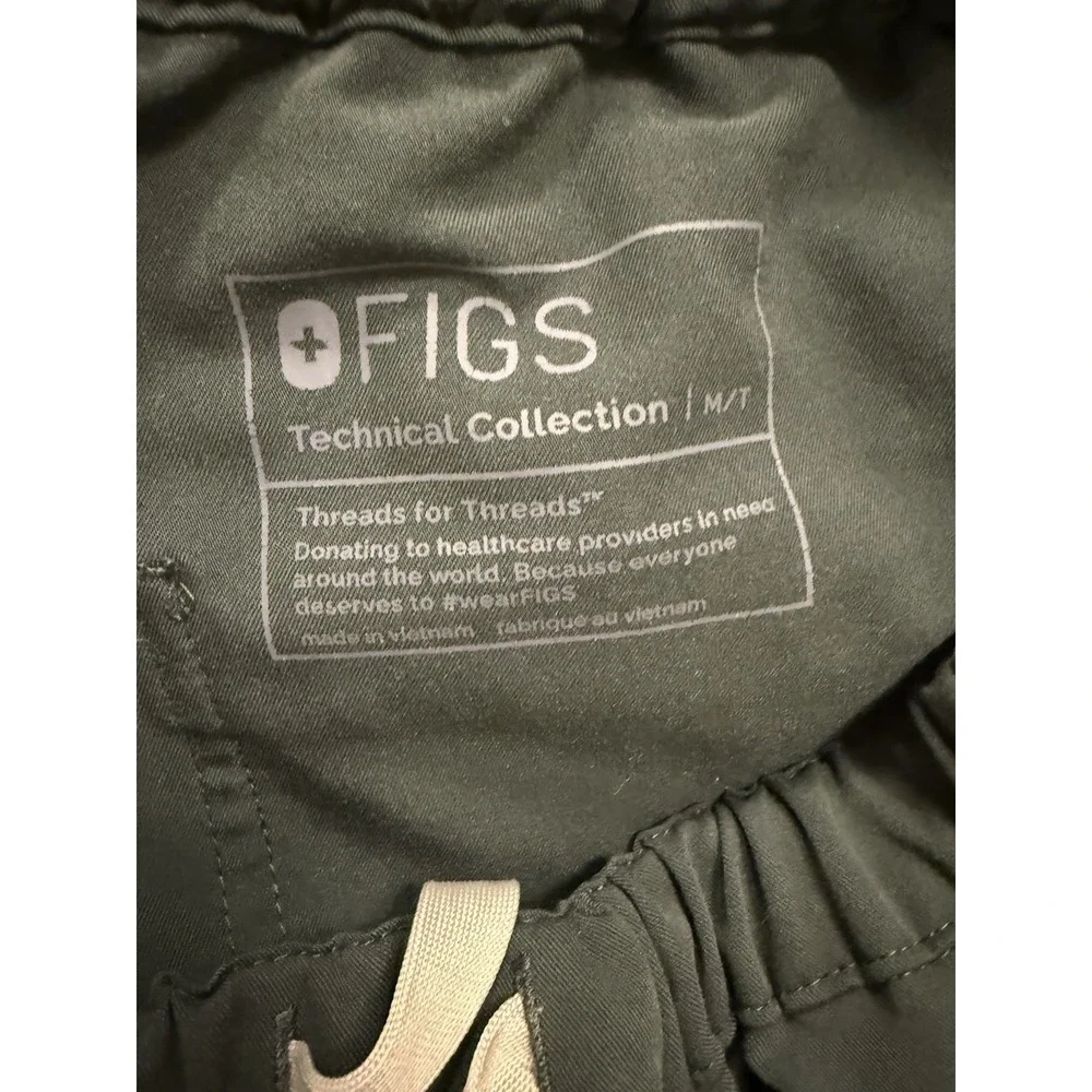 Figs Scrub Pants Mens Med Tall Technical Collection Olive Green FM4500T‎ Basic